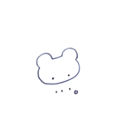 表情がないくま（個別スタンプ：14）