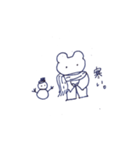 表情がないくま（個別スタンプ：16）