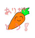 元気に生きるにんじん（個別スタンプ：16）