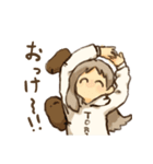 鳥まみれる人々（個別スタンプ：4）