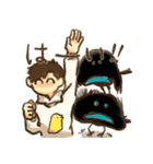鳥まみれる人々（個別スタンプ：17）