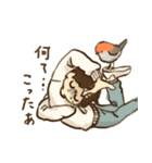 鳥まみれる人々（個別スタンプ：20）