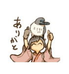 鳥まみれる人々（個別スタンプ：27）