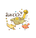 鳥まみれる人々（個別スタンプ：38）