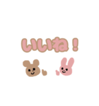 文字とあにまる。（個別スタンプ：3）