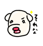 【ぷるるんわんこ】顔と文字（個別スタンプ：3）