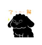 黒いわんこ  こたろーくん（個別スタンプ：10）