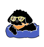 黒いわんこ  こたろーくん（個別スタンプ：14）