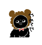 黒いわんこ  こたろーくん（個別スタンプ：16）