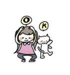 セサミちゃんとねこさん（個別スタンプ：3）