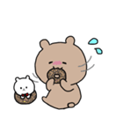 茶くまスタンプシロクマを添えて（個別スタンプ：13）