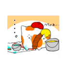 画家うたもちの日常（個別スタンプ：3）