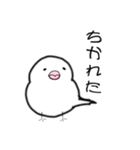 ゆきだるま文鳥1.5（個別スタンプ：4）