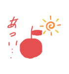 かわいいゆるふわりんごのスタンプだよ（個別スタンプ：15）