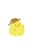 ゆるい生き物（ひよこ）（個別スタンプ：3）