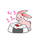 おにぎり大好き！うさにぎちゃん（個別スタンプ：9）