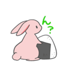 おにぎり大好き！うさにぎちゃん（個別スタンプ：18）