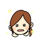 女の子の日常（ポニーテール）（個別スタンプ：14）