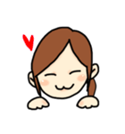 女の子の日常（ポニーテール）（個別スタンプ：19）