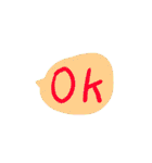 シンプル吹き出し 子どもの字（個別スタンプ：15）