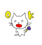 ゆるい白猫さんと愉快な仲間たち（個別スタンプ：34）