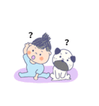パグとおとこのこ（個別スタンプ：1）