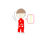 水彩絵の具 風きのこスタンプ（個別スタンプ：12）