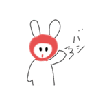 うさぎのヒデコ あいさつ（個別スタンプ：3）