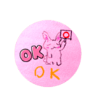 うさぎとねこのあいさつ（個別スタンプ：3）