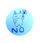 うさぎとねこのあいさつ（個別スタンプ：4）