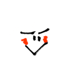 絵文字を筆文字（個別スタンプ：34）