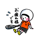 ソフトテニス女子レットちゃん【友だち語】（個別スタンプ：5）