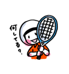 ソフトテニス女子レットちゃん【友だち語】（個別スタンプ：16）