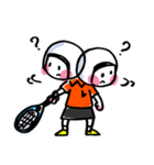 ソフトテニス女子レットちゃん【友だち語】（個別スタンプ：19）