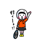 ソフトテニス女子レットちゃん【友だち語】（個別スタンプ：24）