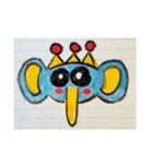 絵文字風人気キャラスタンプ（個別スタンプ：6）