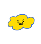 カラー表情雲（個別スタンプ：5）