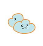 カラー表情雲（個別スタンプ：6）