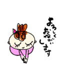 優しい女の子と猫（個別スタンプ：2）