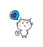 優しい女の子と猫（個別スタンプ：7）