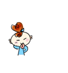 優しい女の子と猫（個別スタンプ：11）