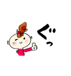 優しい女の子と猫（個別スタンプ：16）