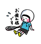 ソフトテニス女子レットちゃん【敬語編】（個別スタンプ：5）