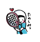 ソフトテニス女子レットちゃん【敬語編】（個別スタンプ：8）
