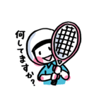 ソフトテニス女子レットちゃん【敬語編】（個別スタンプ：16）