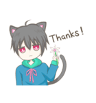 メンヘラにゃんこ男子(EN)（個別スタンプ：21）