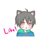 メンヘラにゃんこ男子(EN)（個別スタンプ：34）