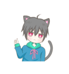 メンヘラにゃんこ男子(EN)（個別スタンプ：36）
