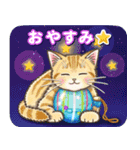 やさしい猫のポップアップ 5☆にゃつ(夏)（個別スタンプ：12）