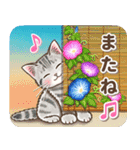やさしい猫のポップアップ 5☆にゃつ(夏)（個別スタンプ：20）